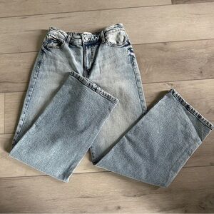 No Boundaries Women’s Light Blue Denim Wide Leg Jeans